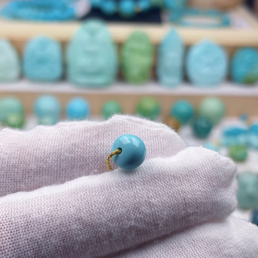 未镶嵌绿松石珠宝奇石卡7.6