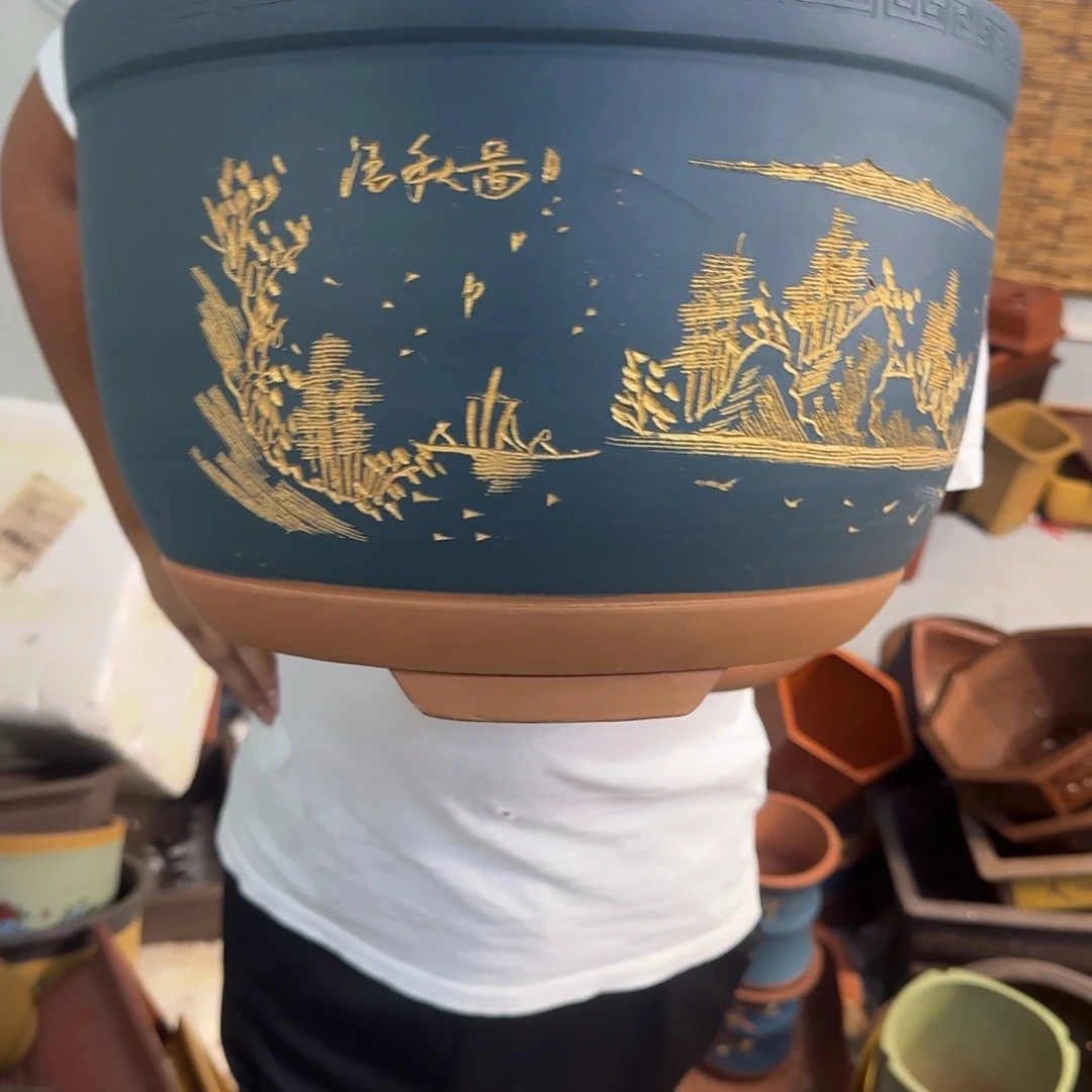 紫砂花盆口径30.20口径
