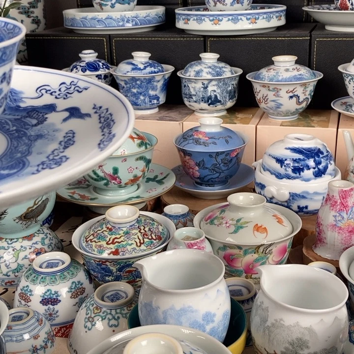 飞***天杯折葵非器麒麟盖碗