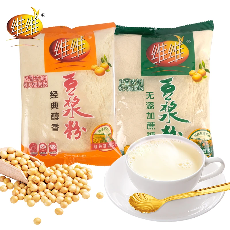 维维豆浆粉经典醇香无添加蔗糖豆浆冲泡全家早餐饮品饮料豆奶450g