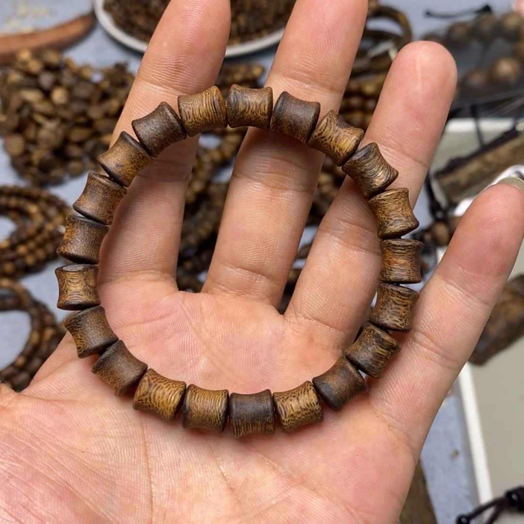 沉香沉香碎屑珠节串