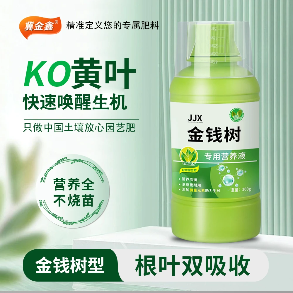 金钱树通用营养液浓缩型氮磷钾盆栽黄叶落叶怎么办园艺叶绿素叶面
