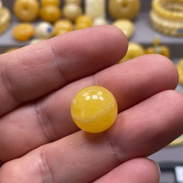 琥珀未镶嵌颈饰吊坠15.4mm