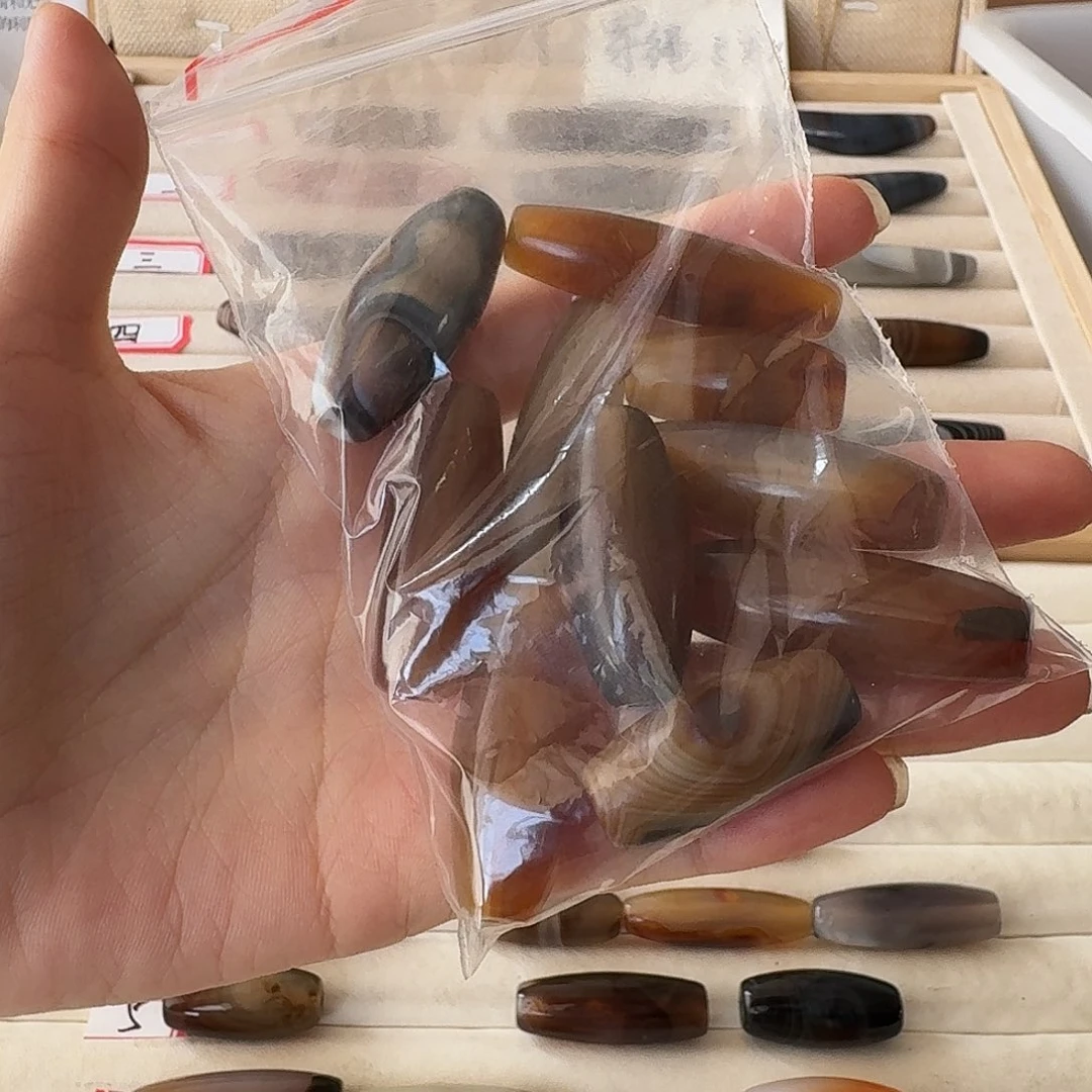 ****得玛瑙/玉髓合金颈饰