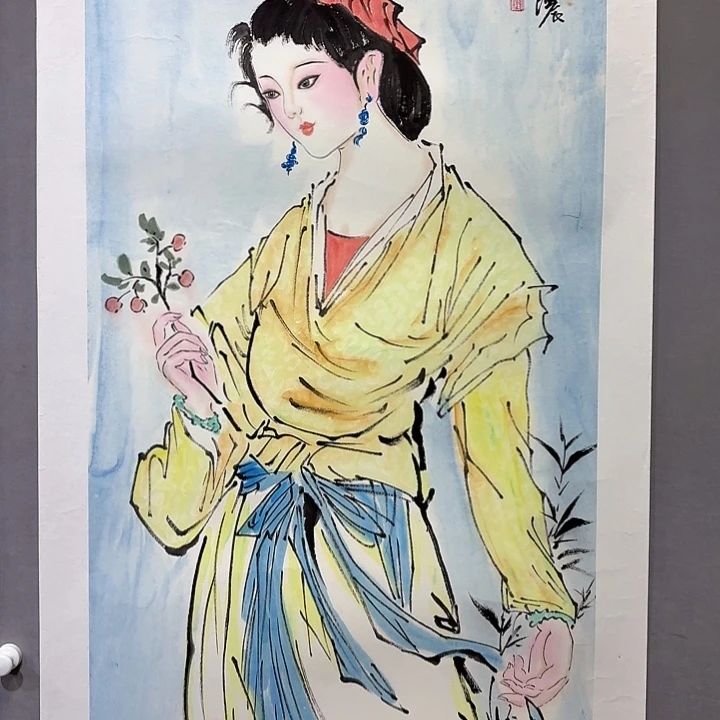 国画亲笔手绘放心去藏