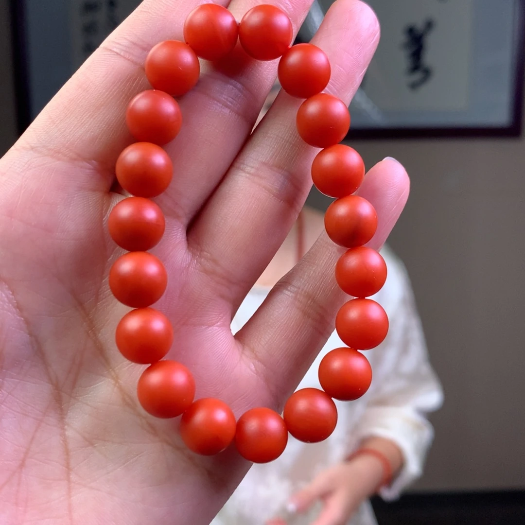 南红玛瑙未镶嵌南红玛瑙柿子红卡10