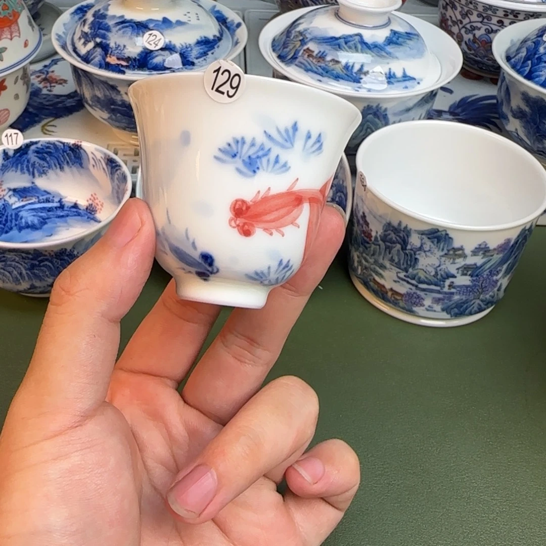 彦祖纯手工手绘茶具129