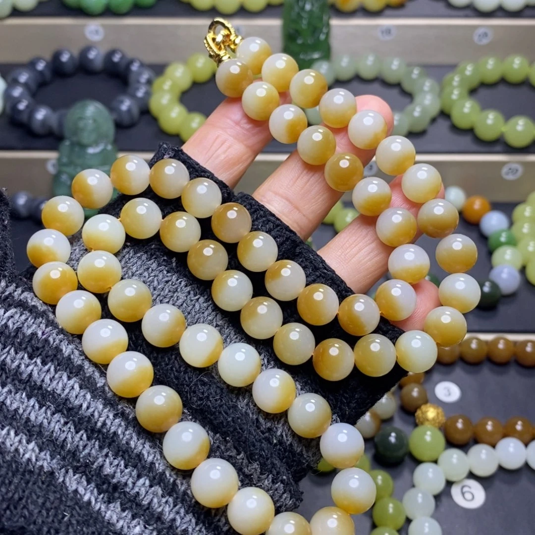 和田玉未镶嵌手串