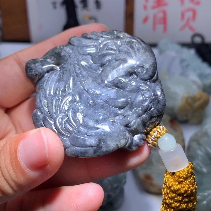 翡翠未镶嵌颈饰保真天然A货翡翠