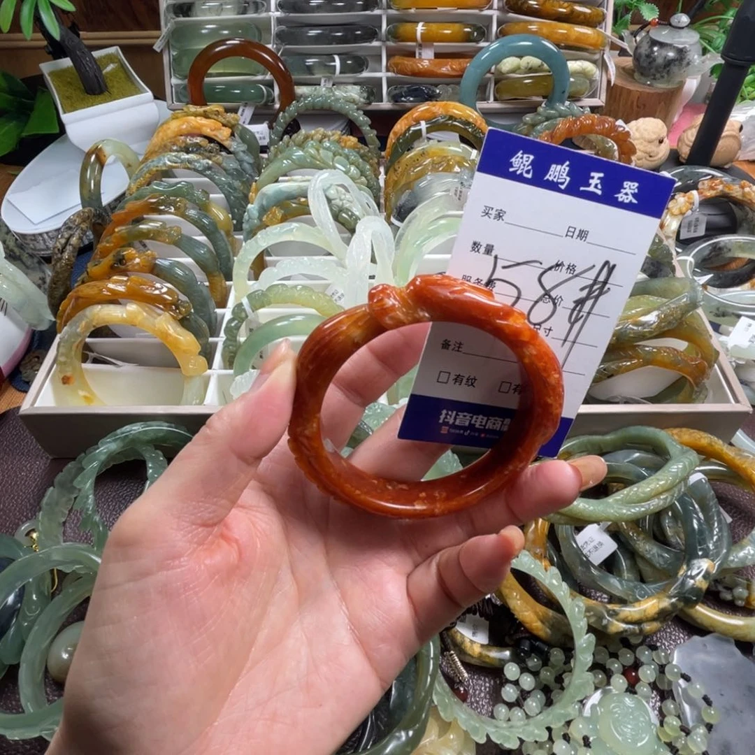 未镶嵌蛇纹石玉手镯