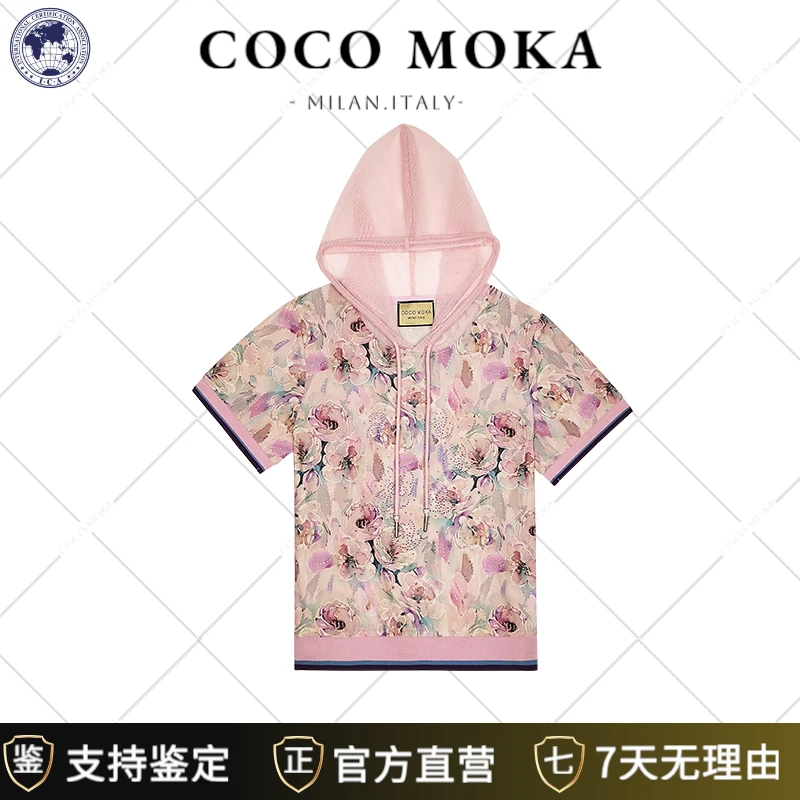 2025夏季新款短袖连帽运动休闲T恤女士时尚宽松潮流【SY2542】