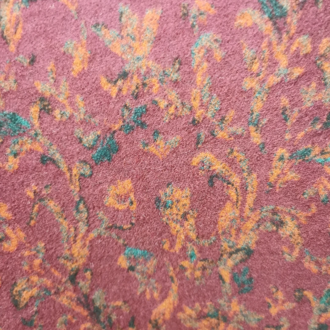 织花奥绒花色 红弯弯