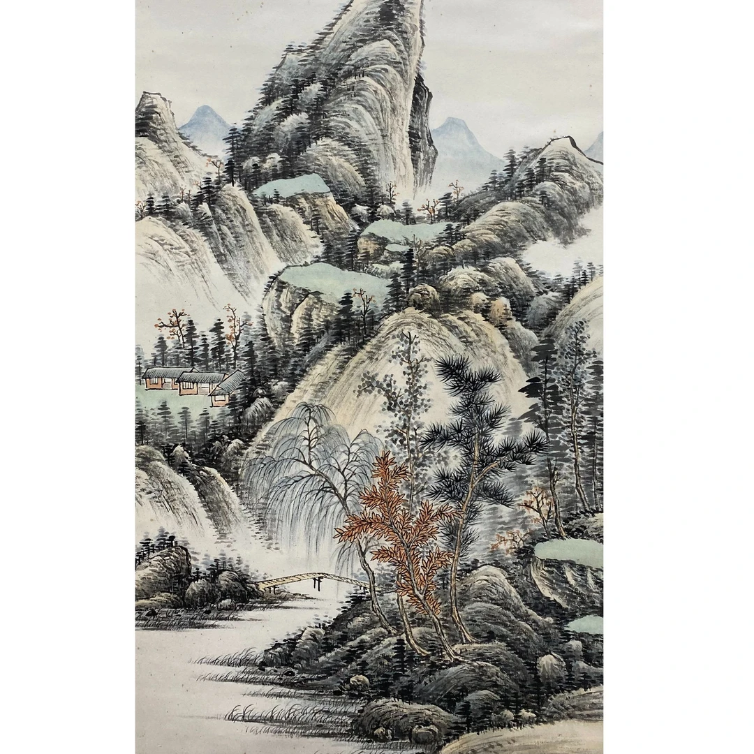 DY4421冯先生 山水 纸本96*44
