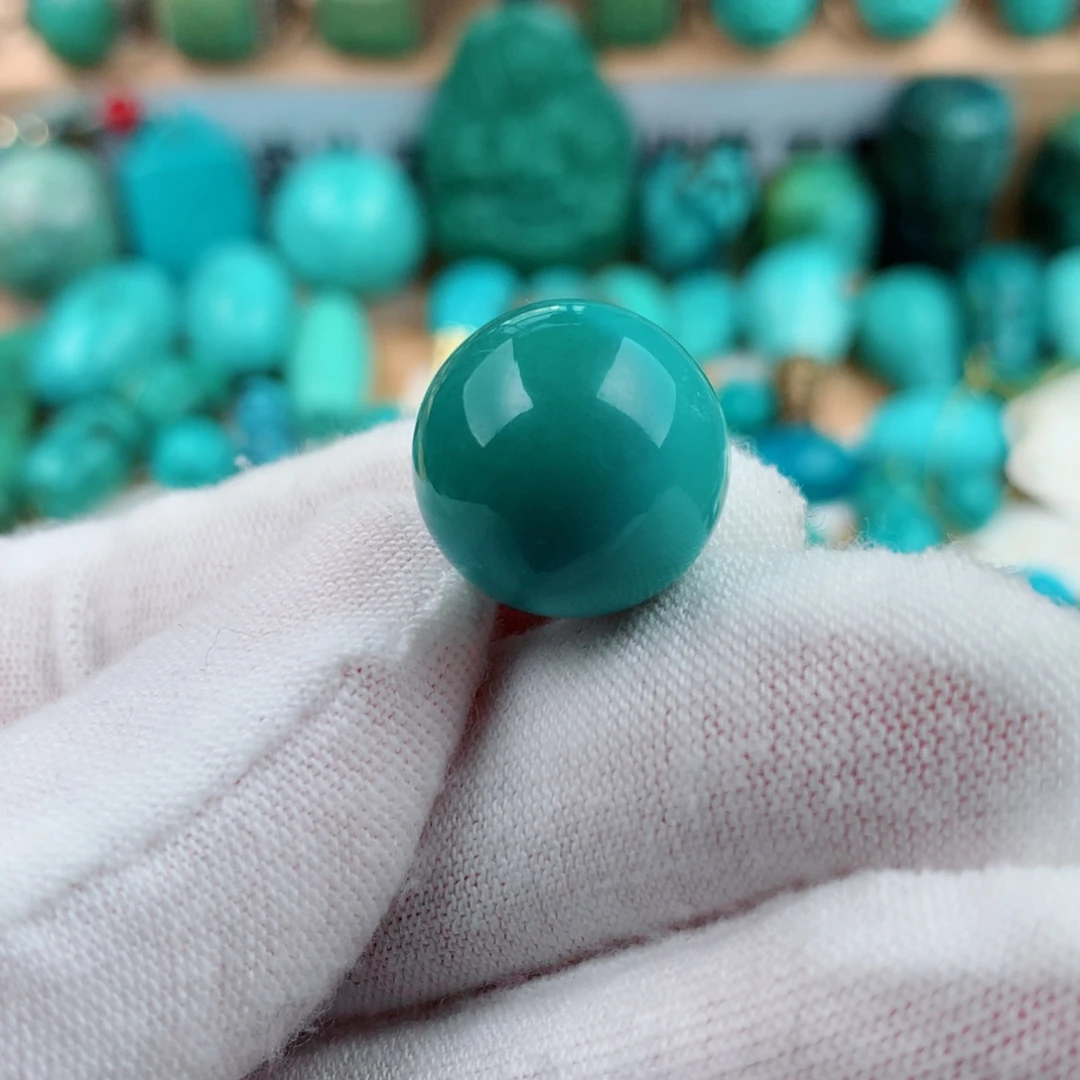 绿松石未镶嵌珠宝奇石15.6mm