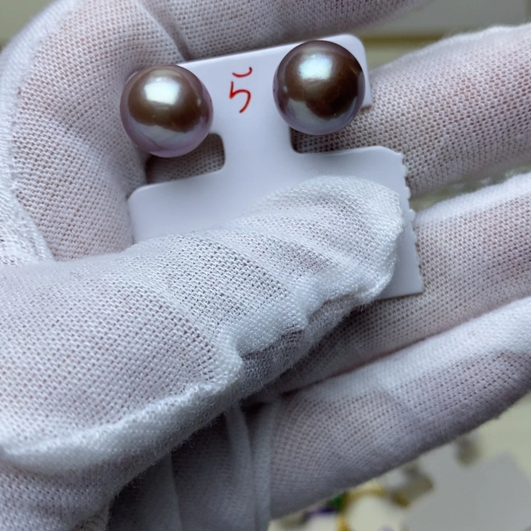 淡水珍珠耳饰银S925镶嵌S****舒