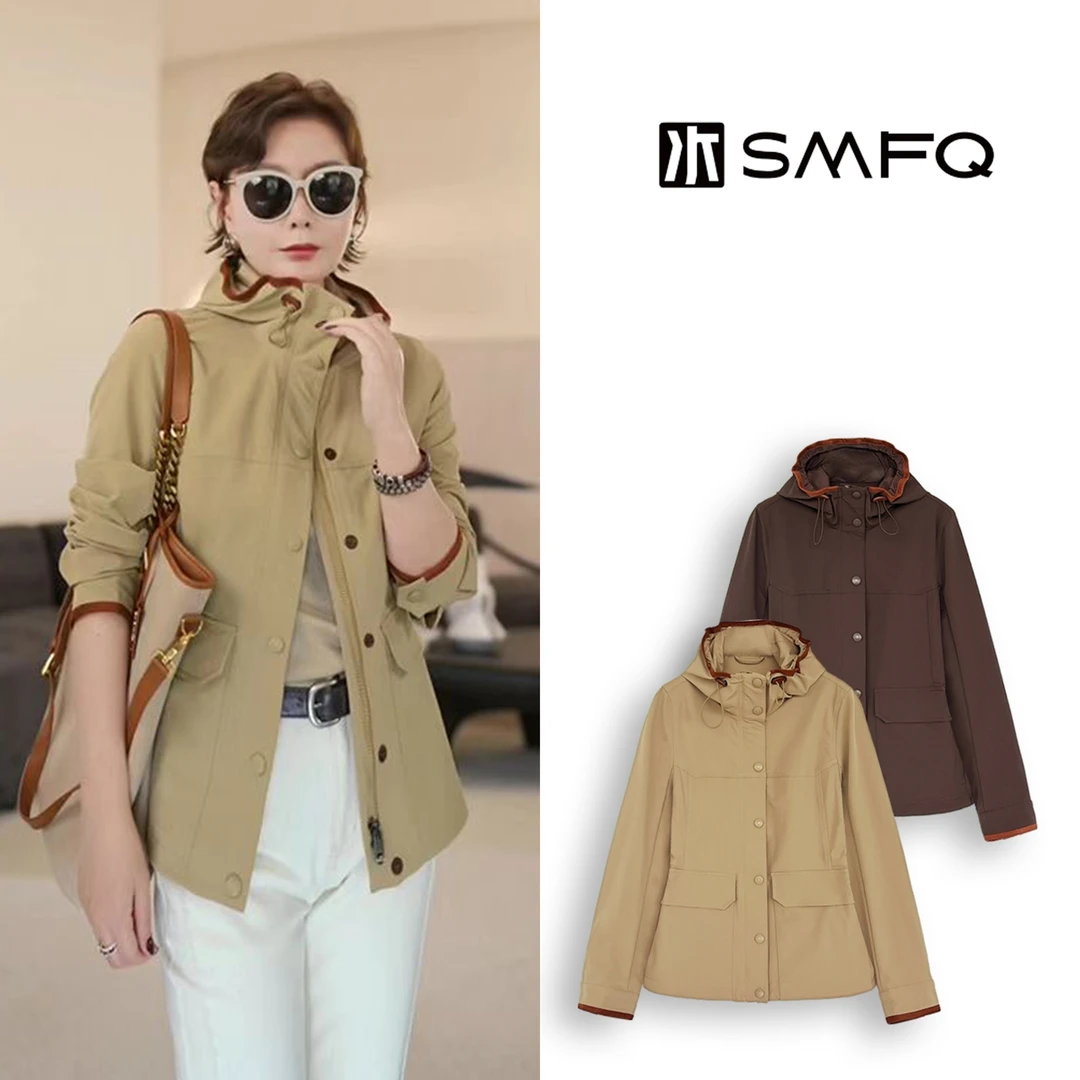 水木夫妻  “破风” 高密度三防抗皱透气户外连帽口袋冲锋衣外套