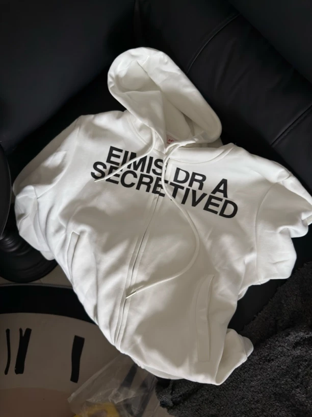 XXC- 美式复古cleanfit短款卫衣外套男女休闲