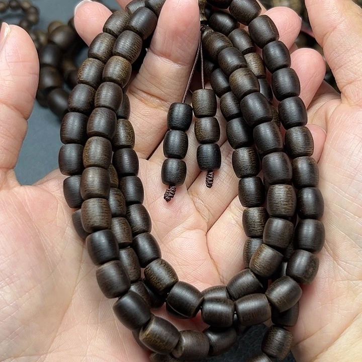 手串沉香梅*白棋玉化0.8