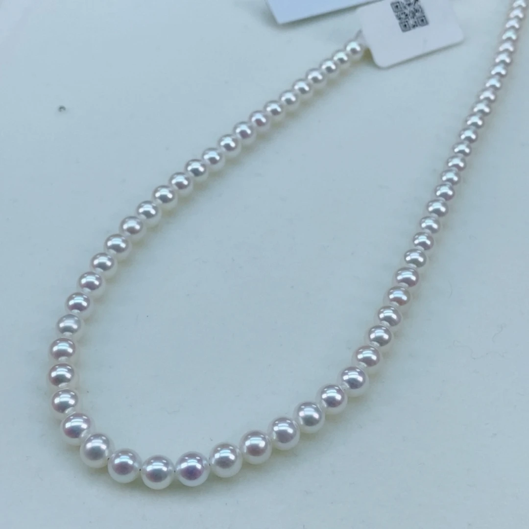 银S925镶嵌淡水珍珠5/5.5极强光小灯泡毕业