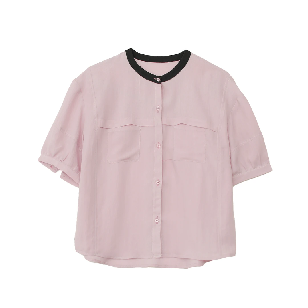 【纭季原创】衣长57 日常百搭时尚清新气质宽松衬衣女D25450