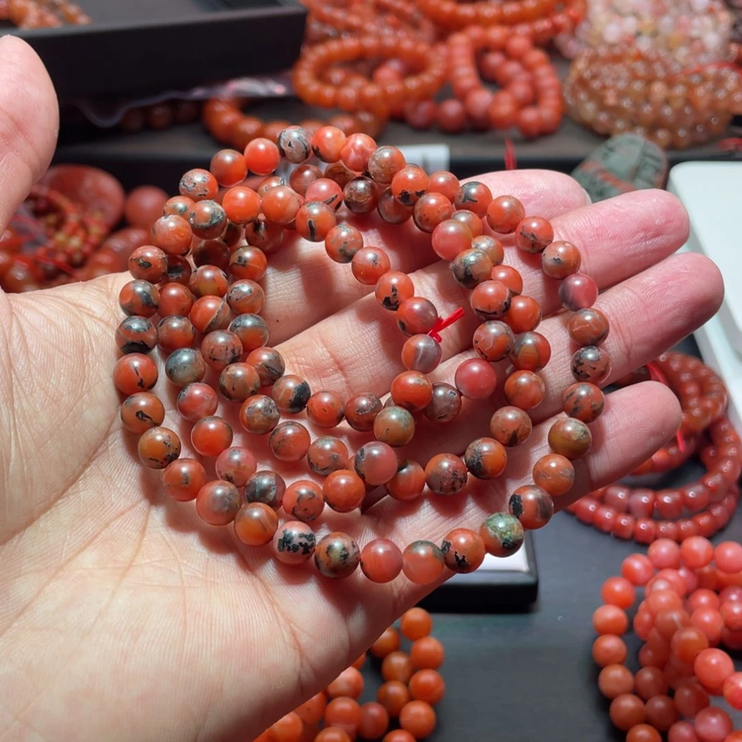南红玛瑙手链未镶嵌