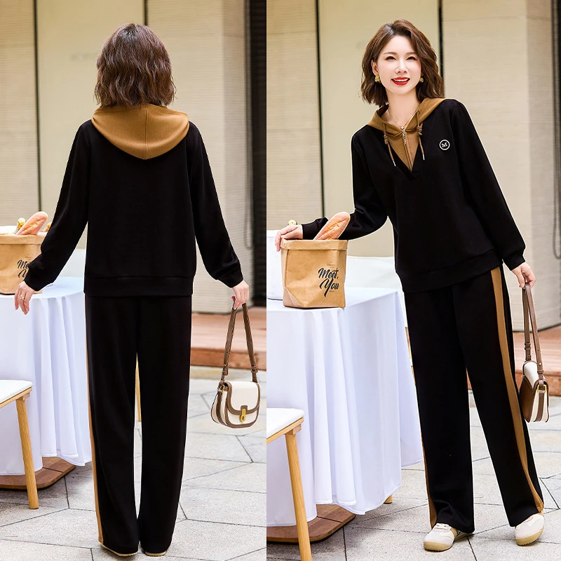 俞兆林中老年早秋穿搭一整套休闲运动服套装女初秋时尚减龄妈妈装