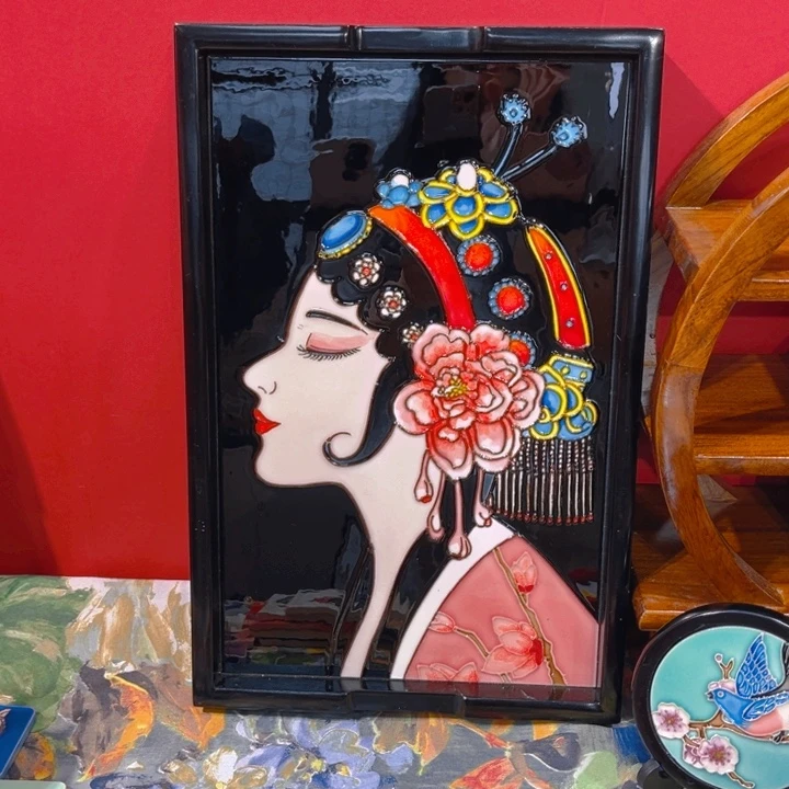 一体款瓷板画艺术作品