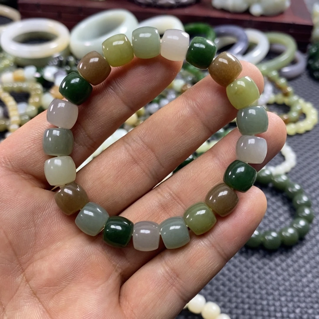 和田玉未镶嵌手链