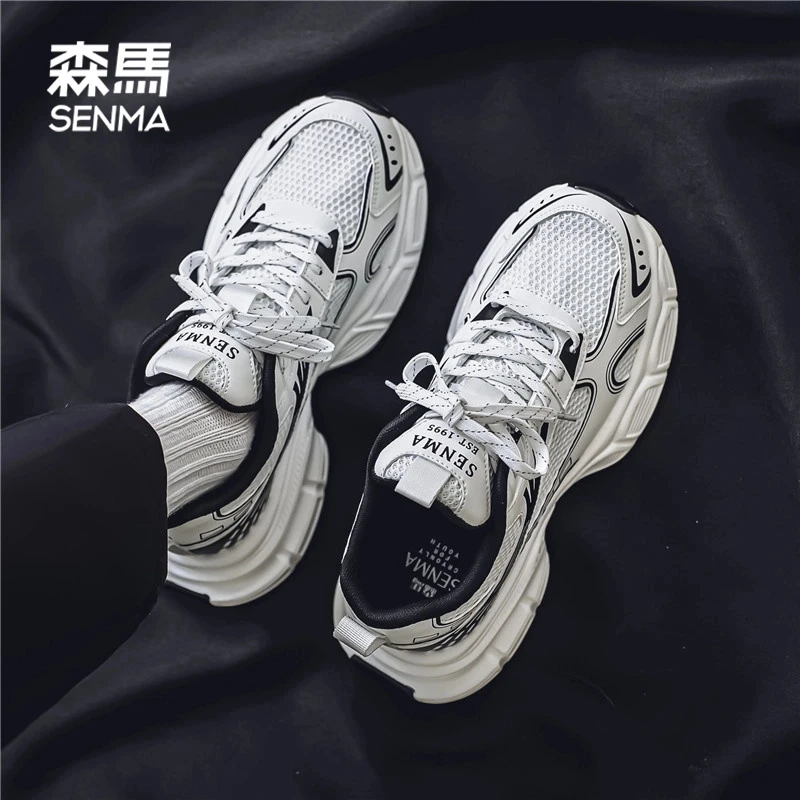 SENMA/森马男鞋夏季新款厚底增高老爹鞋男款百搭个性时尚休闲鞋男
