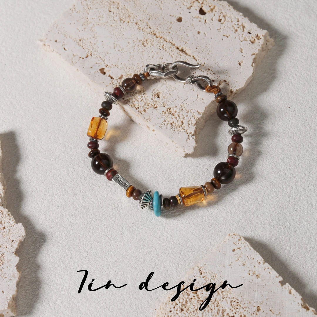 925银手链 7in【七里香】原创小众设计复古手作情侣s925手串