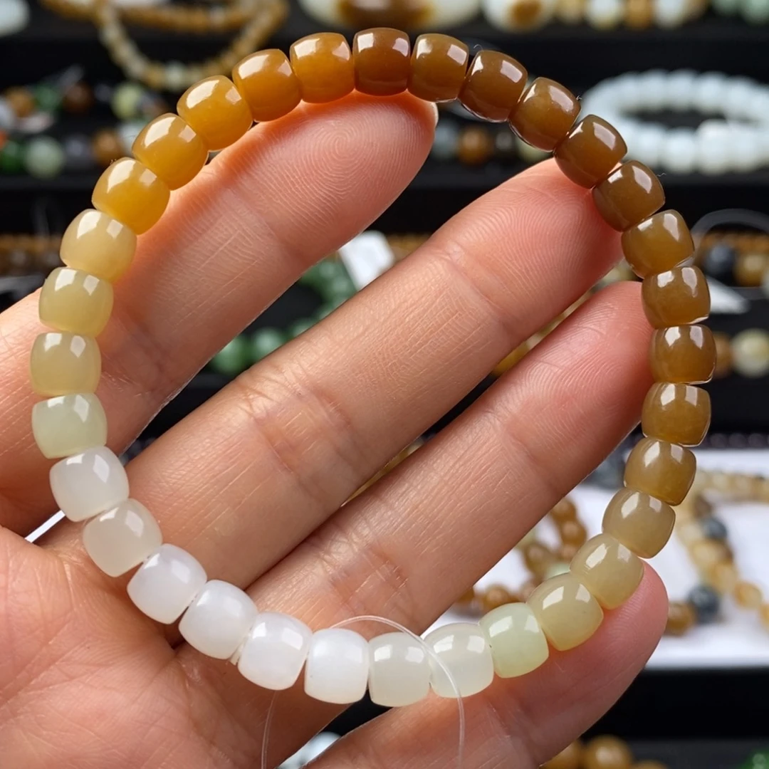 和田玉手串未镶嵌