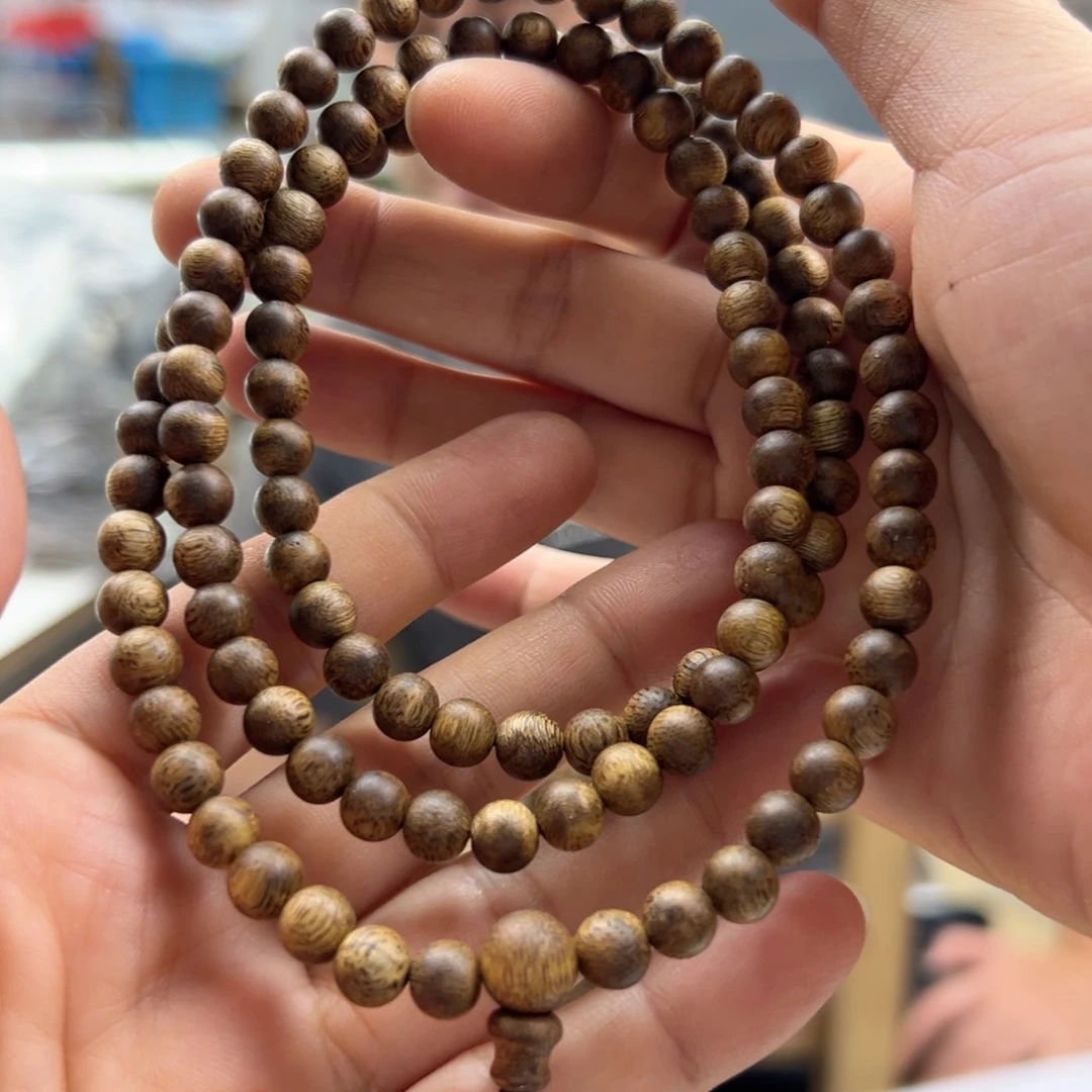 起***户手串沉香06多圈手串11克