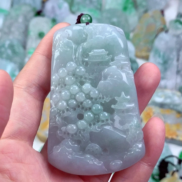 翡翠未镶嵌吊坠(不含链)