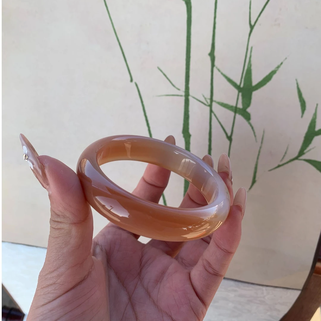 天然玛瑙玉髓小锦鲤自然飘花手镯（多样性发货，拍一发一）