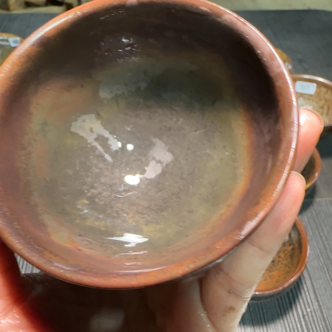 柴烧建盏茶盏茶杯