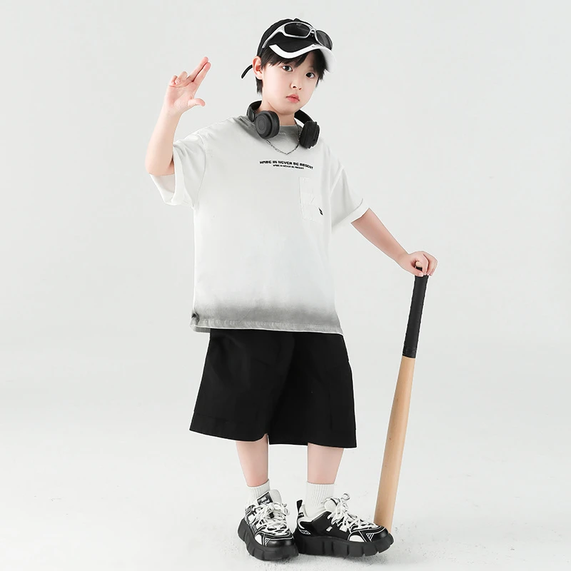 儿童装男童夏装纯棉短袖2025新款夏季中大童T恤夏款男孩上衣宽松t