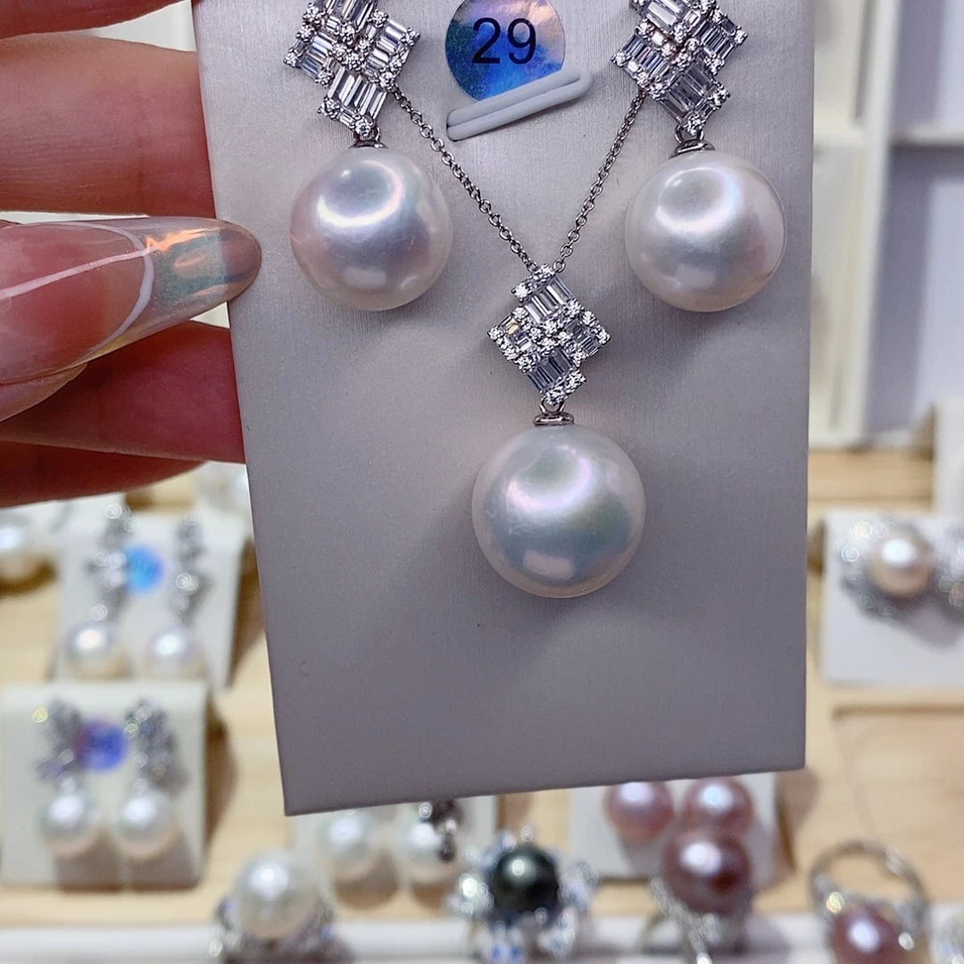 ＊***＊淡水珍珠银S925镶嵌吊坠(赠链)
