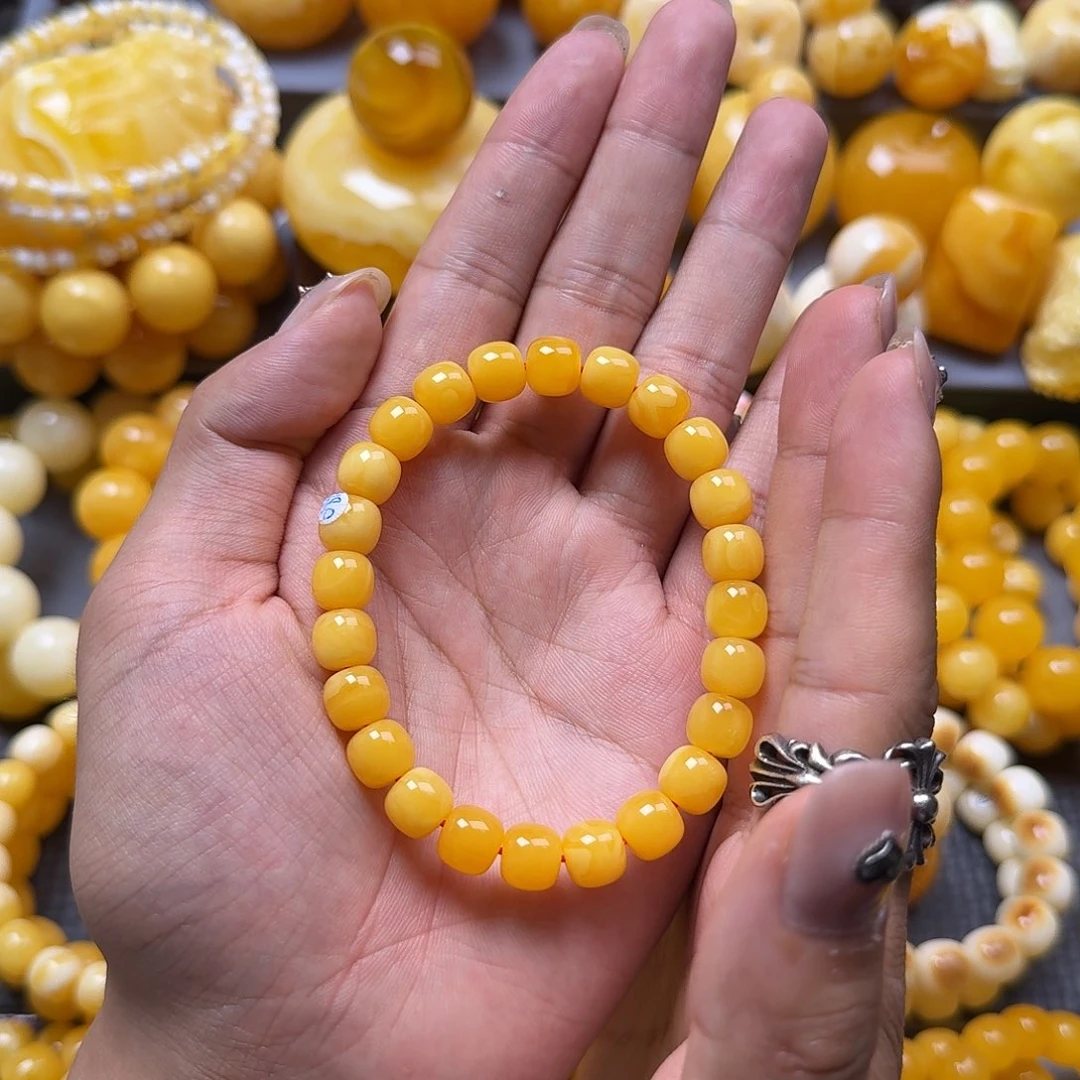 未镶嵌蜜蜡珠宝奇石同料9mm