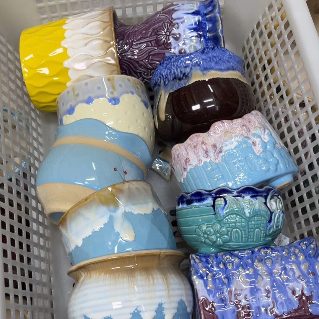 陶瓷陶瓷花盆特价上新口8-10厘米