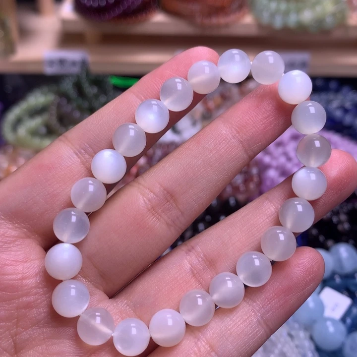 未镶嵌手串水晶8.0白月光