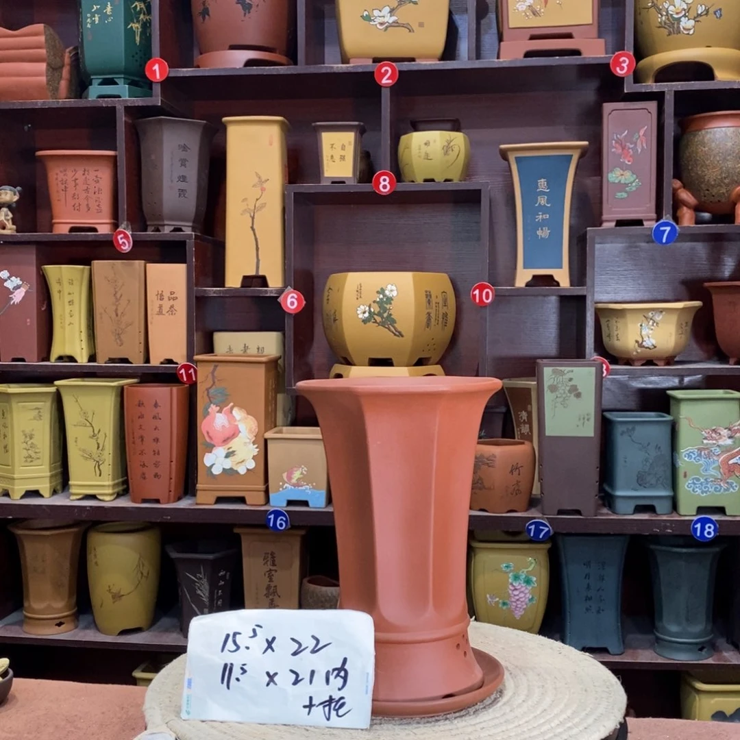 紫砂艺术紫砂花盆