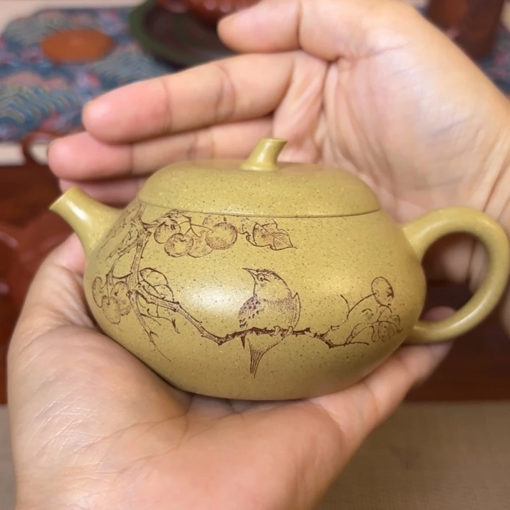 茶壶紫砂小苹果半手工段泥制作