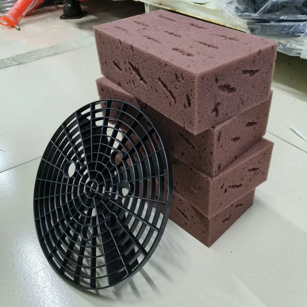 4个珊瑚海绵加1个隔沙网套装组合清洗海绵泥沙更省事更方便海绵擦