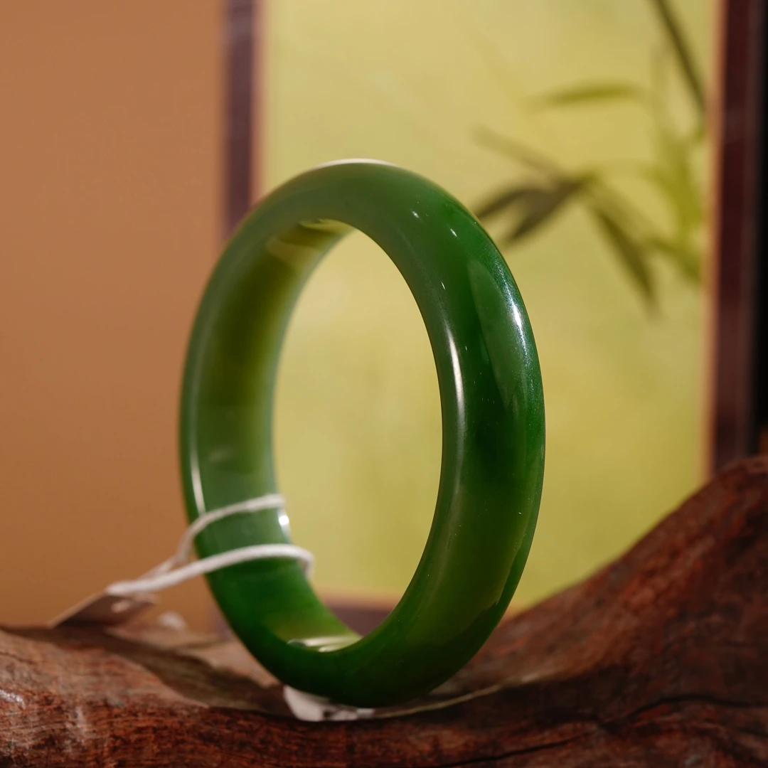 HE50354和田玉碧玉手镯59