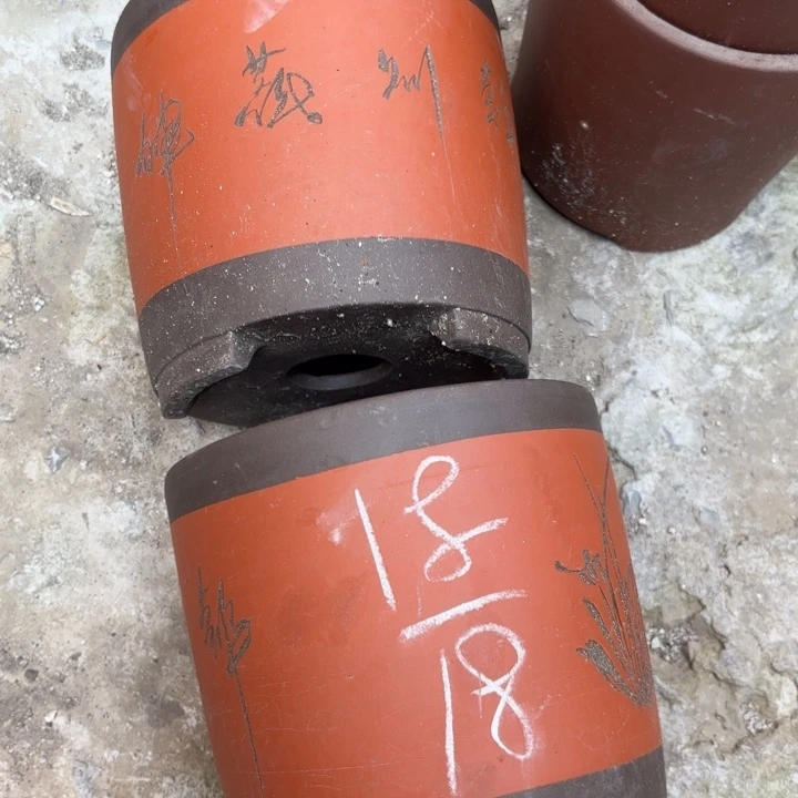 紫砂花盆紫砂的花