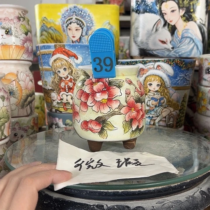 景德镇手绘花盆性价比超高