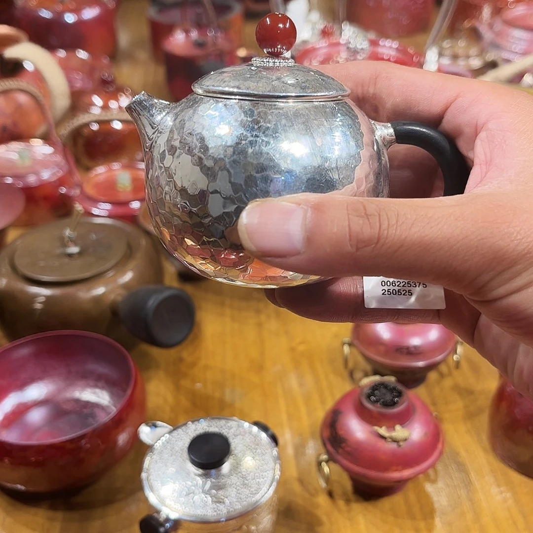 福*铜包银泡壶手工锻打工艺