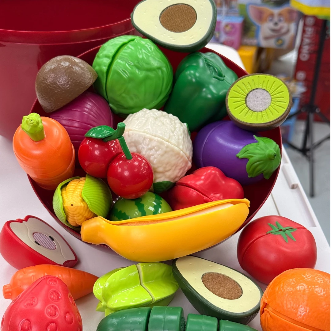 软胶苹果切切乐26件套 18软胶水果＋4abs水果