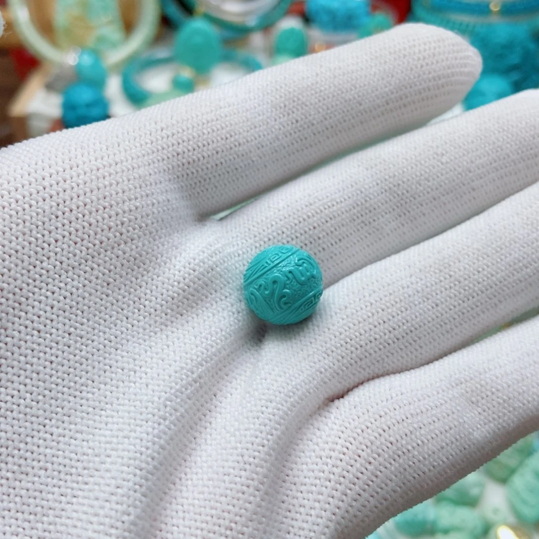 绿松石未镶嵌珠子11.8mm