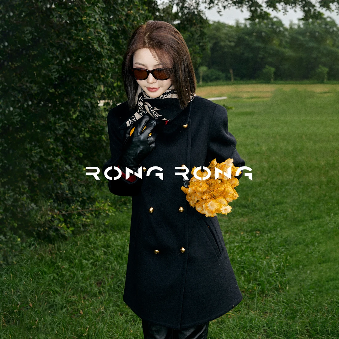 溶溶【雾沉风华】RONORONG 羊毛羊绒羊驼绒双面呢外套MZ-25DZW183